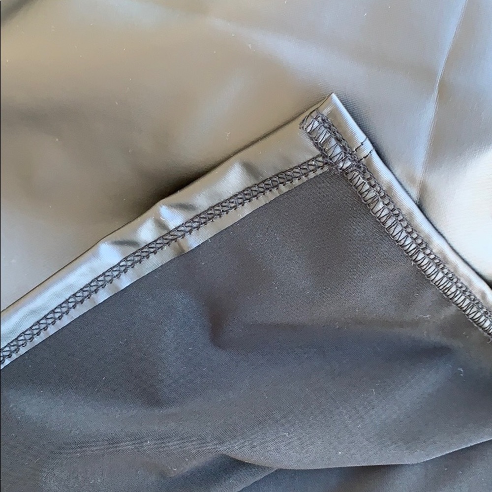 ❌DONATED❌Cherish Black High Waist Faux Leather Lined Pull On Skirt - Picture 6 of 7